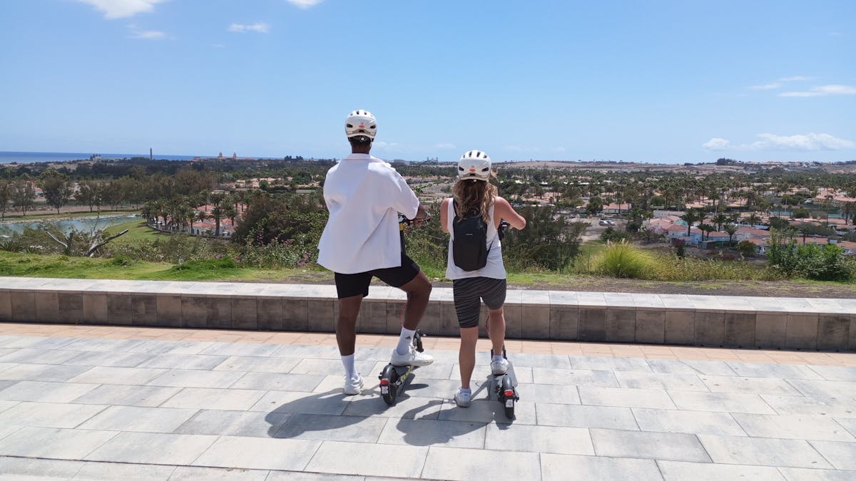 E-Scooter Step Kickstart Geführte Tour Sightseeing Maspalomas