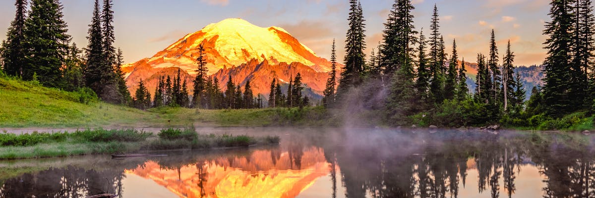 De Mount Rainier Majestic Trails zelf begeleide audioroute