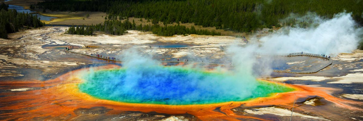 Tour audio autoguidato di Yellowstone, Ghiacciaio e Grand Teton