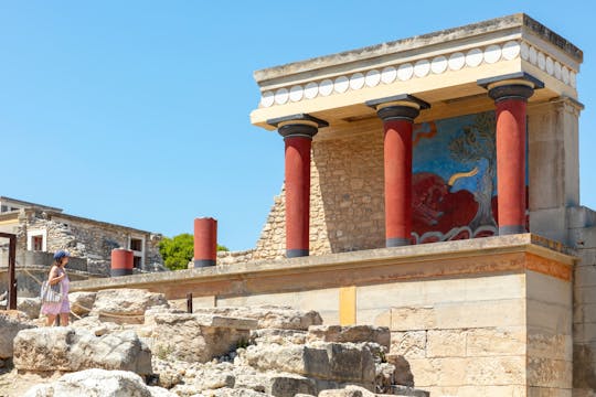 Palazzo di Cnosso e visita guidata di Heraklion con trasporto