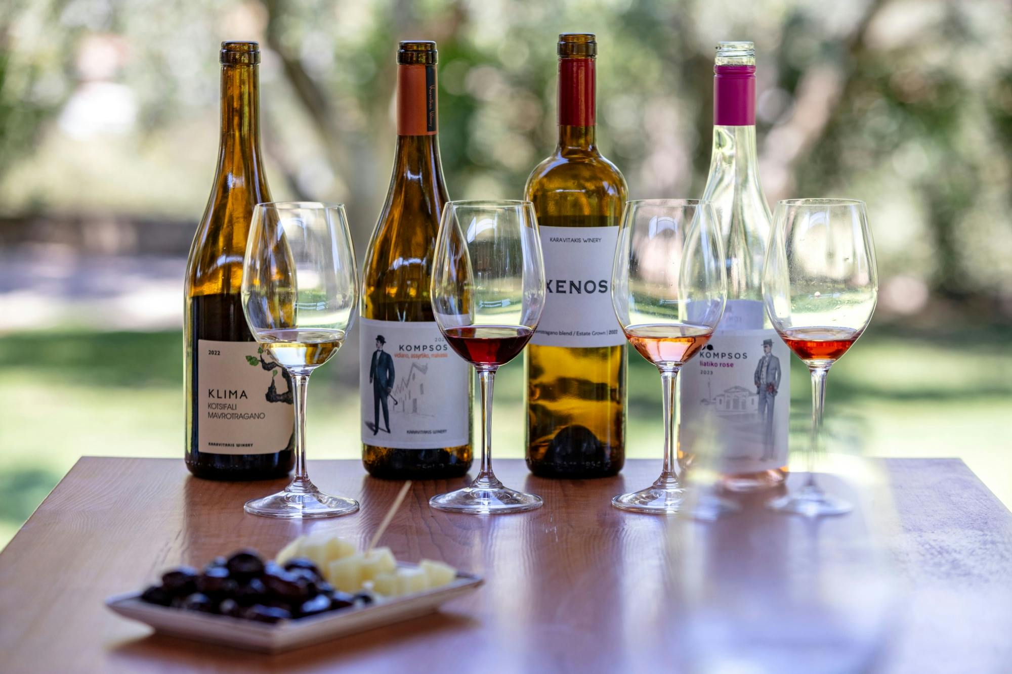 L'est de la Crète avec domaine viticole et exploitation d'huile d'olive