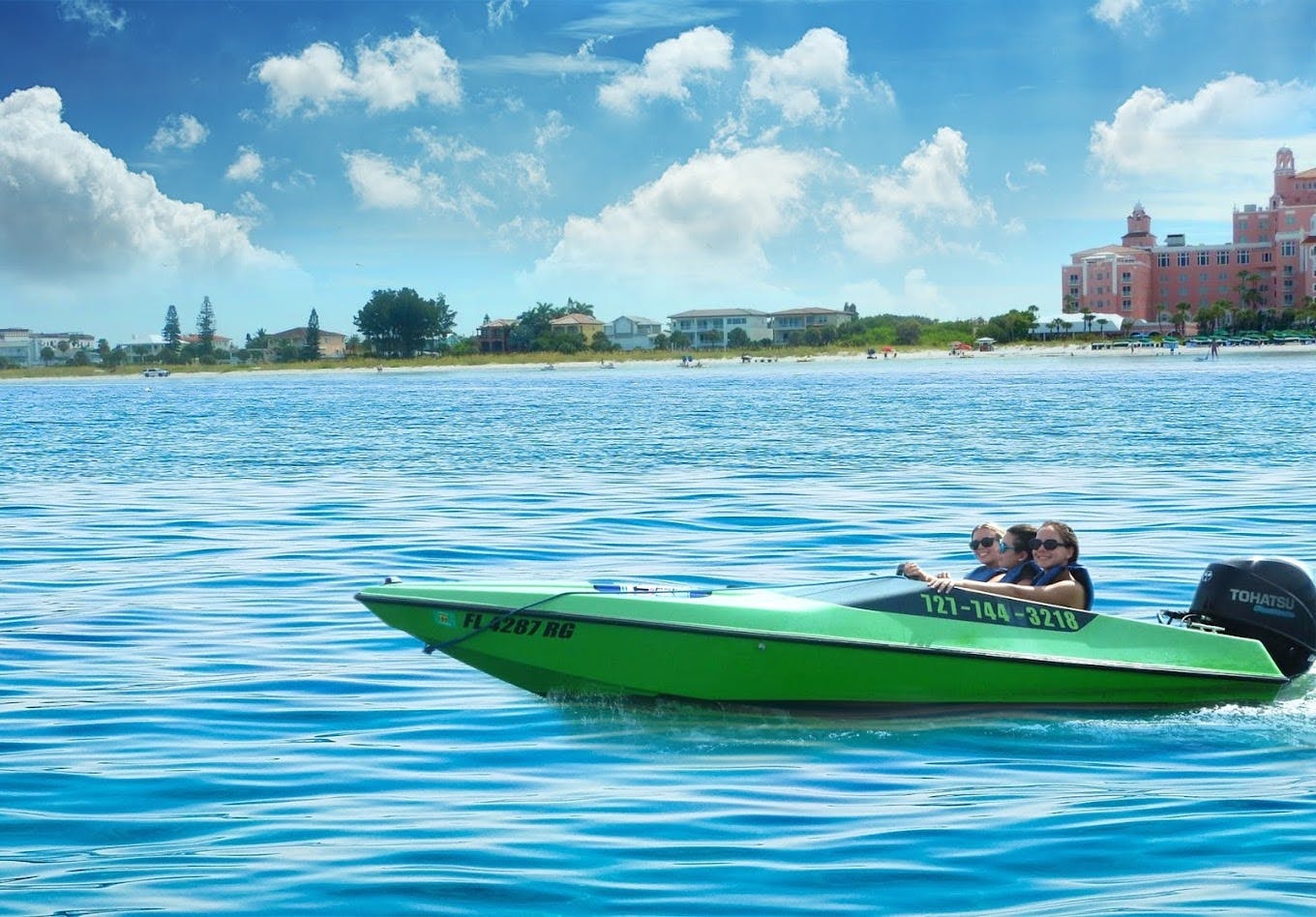 Tampa speed boat adventure tour