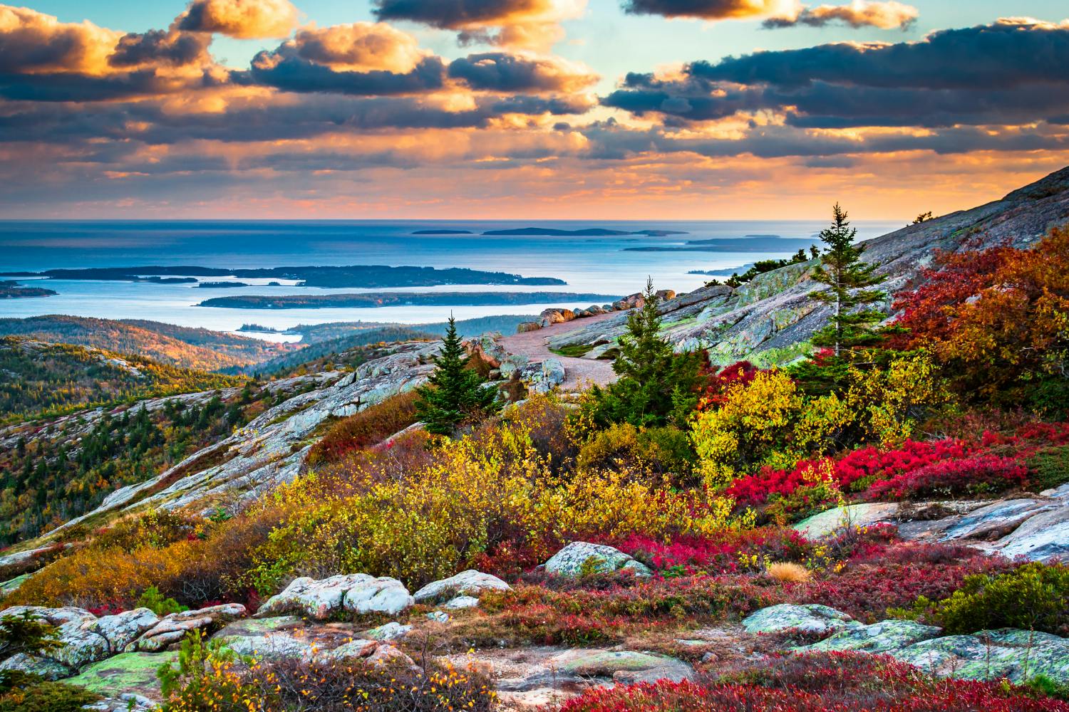 Audio-guided driving to Acadia National Park