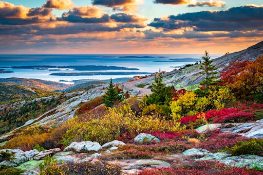 Audio-guided driving to Acadia National Park