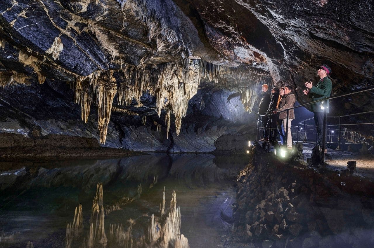 Excursão guiada de 1 dia à Caverna de Han e à Cidade de Dinant saindo de Bruxelas de ônibus