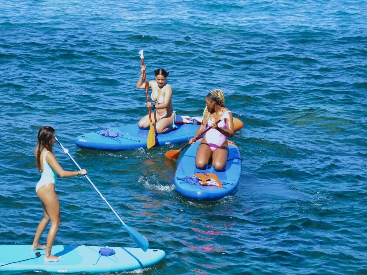 Stand-up paddle-boarding tour around Caleta’s beaches, in Tenerife