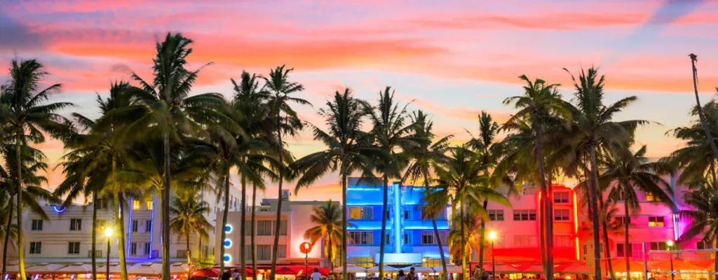 Scenic Miami night tour with Skyview Miami Wheel tickets