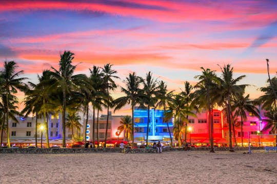 Passeio noturno panorâmico por Miami com ingressos para a Skyview Miami Wheel