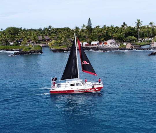 Kona All-Inclusive Snorkel and Sail Afternoon Experience