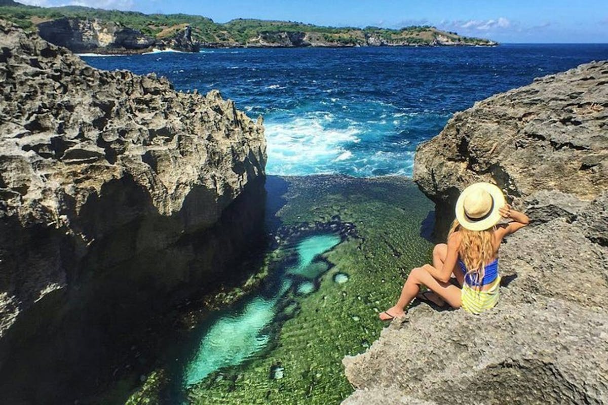 Avontuur vanaf een hele dag naar het paradijselijke westen vanaf Nusa Penida met lunch