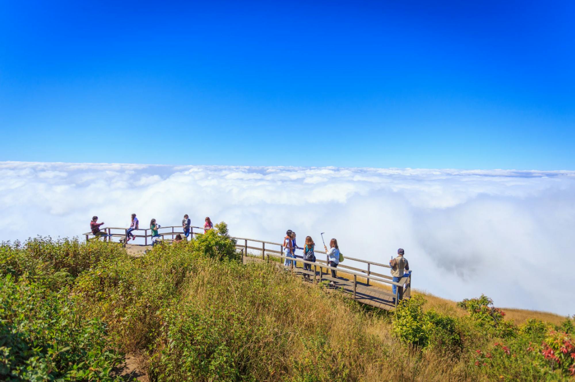 Wandelervaring naar het hoogste punt in Chiang Mai