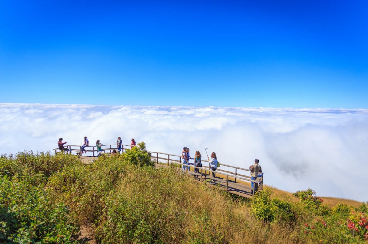 Wandelervaring naar het hoogste punt in Chiang Mai