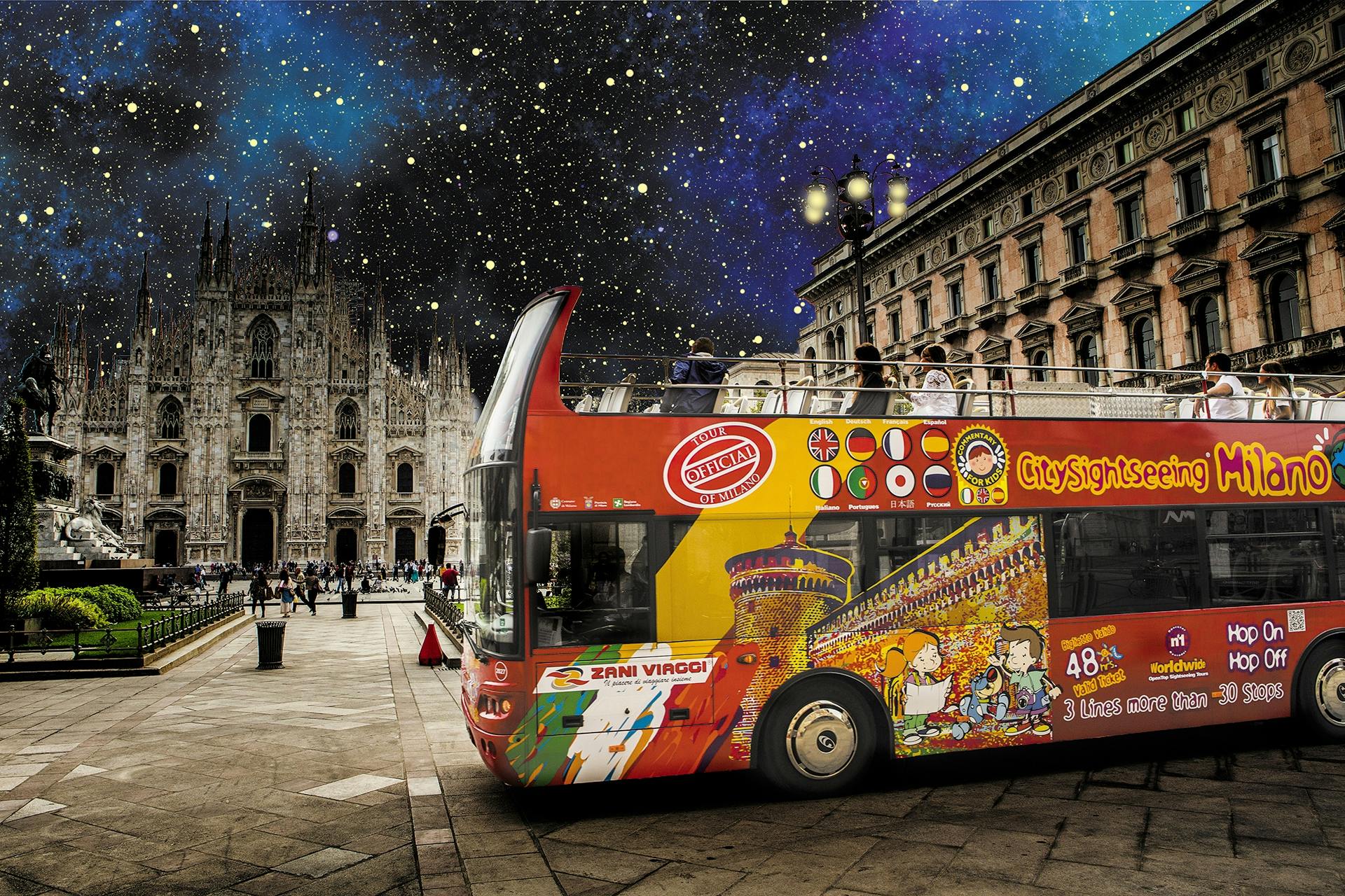 Milan Night Tour by Open Bus