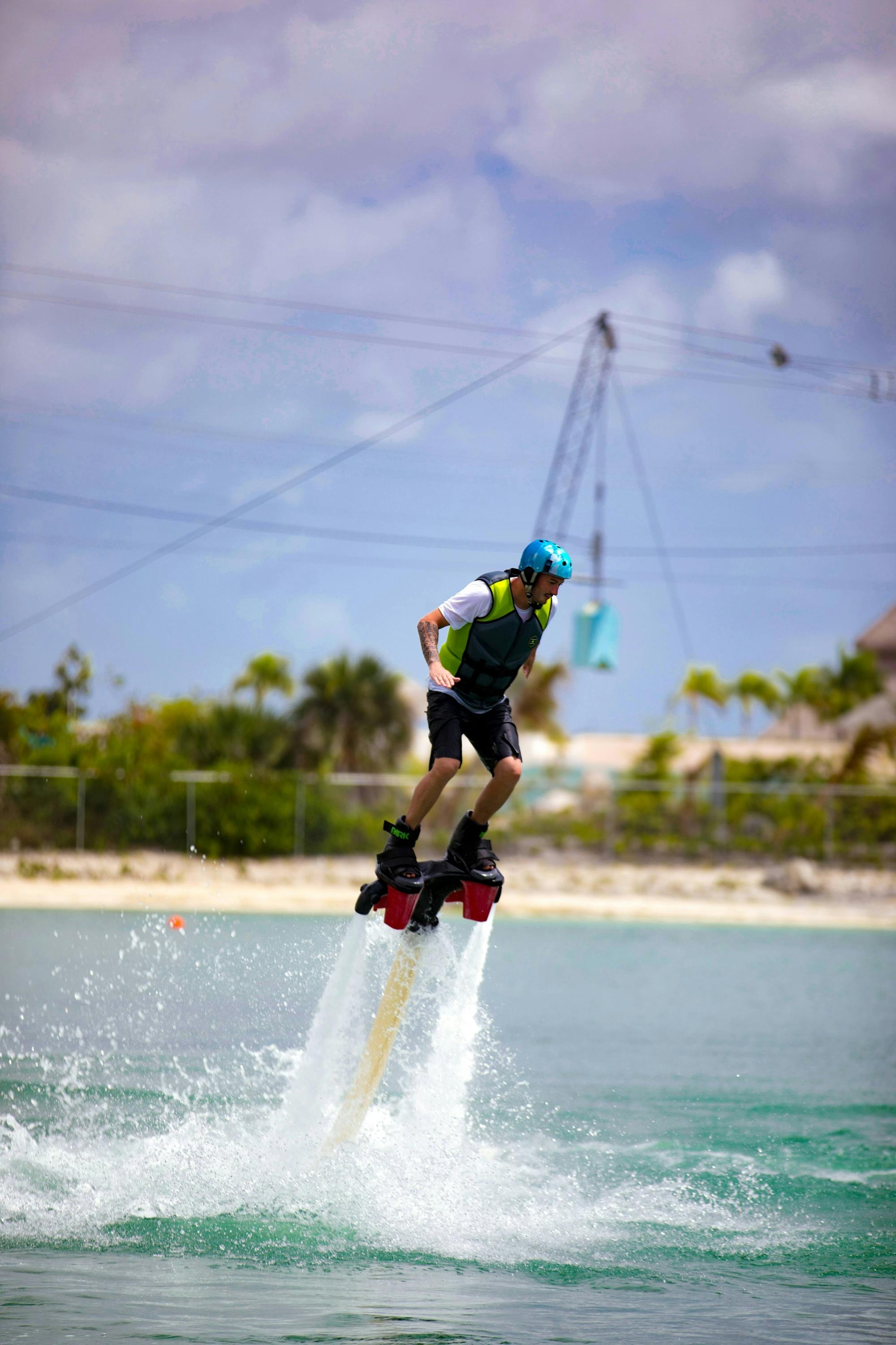 Punta Cana flyboarding experience at Caribbean Lake Park