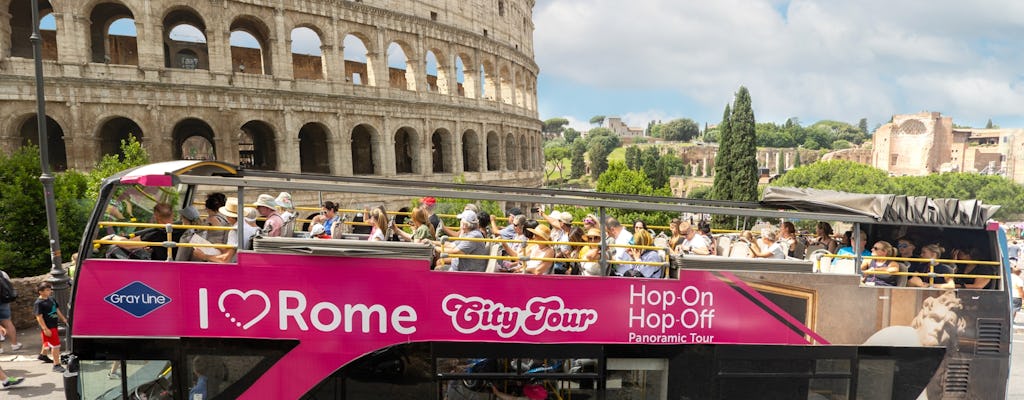 Passe combinado de acesso com escolta ao Coliseu com ônibus aberto