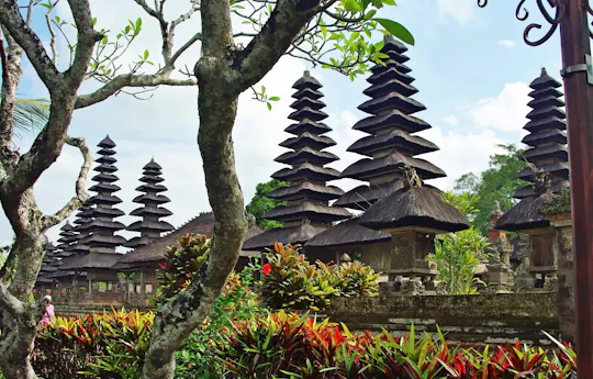 Excursão privada de dia inteiro à trilha dos templos de Bali e aos terraços de arroz