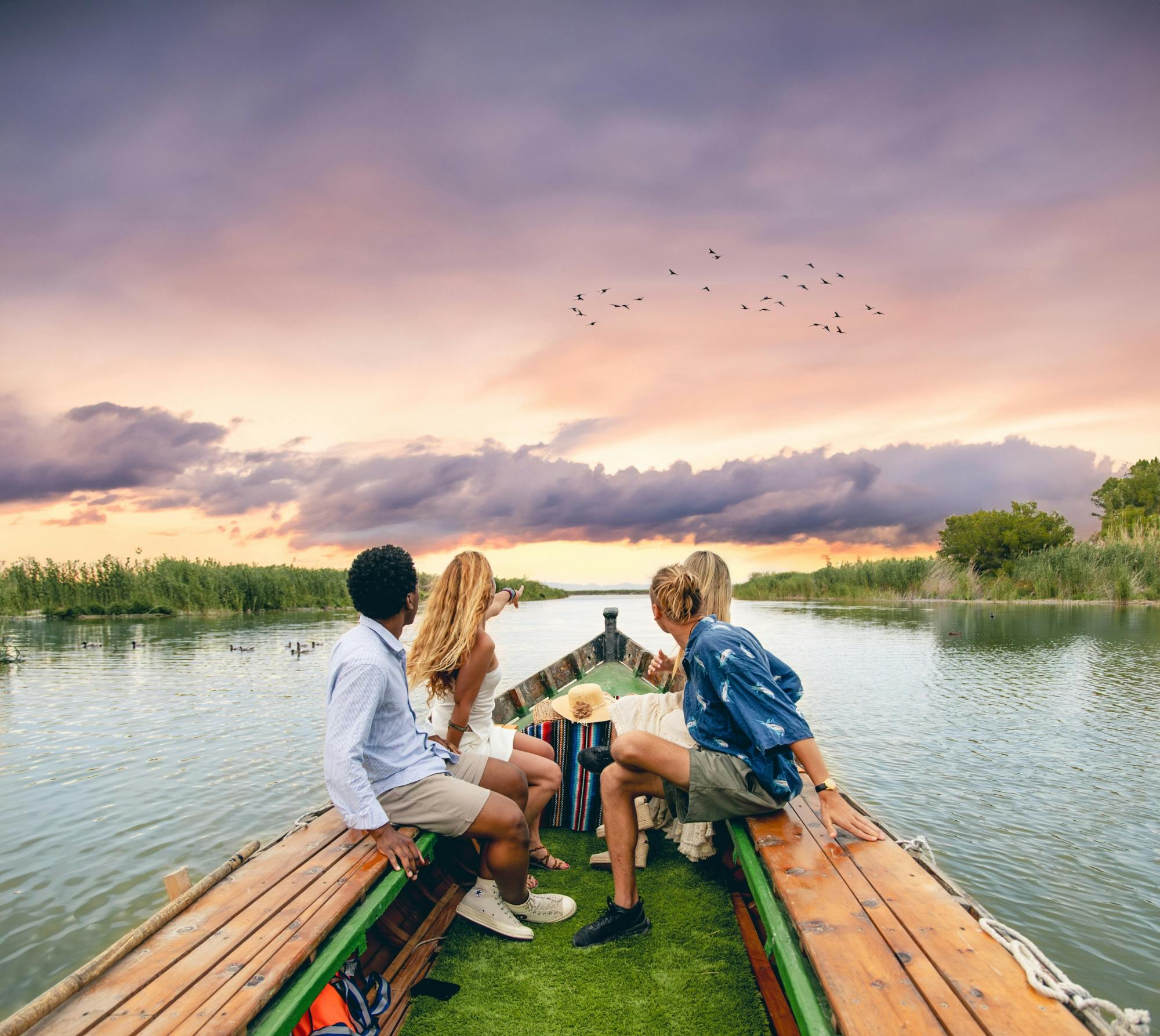 Guided tour of the Albufera with boat trip