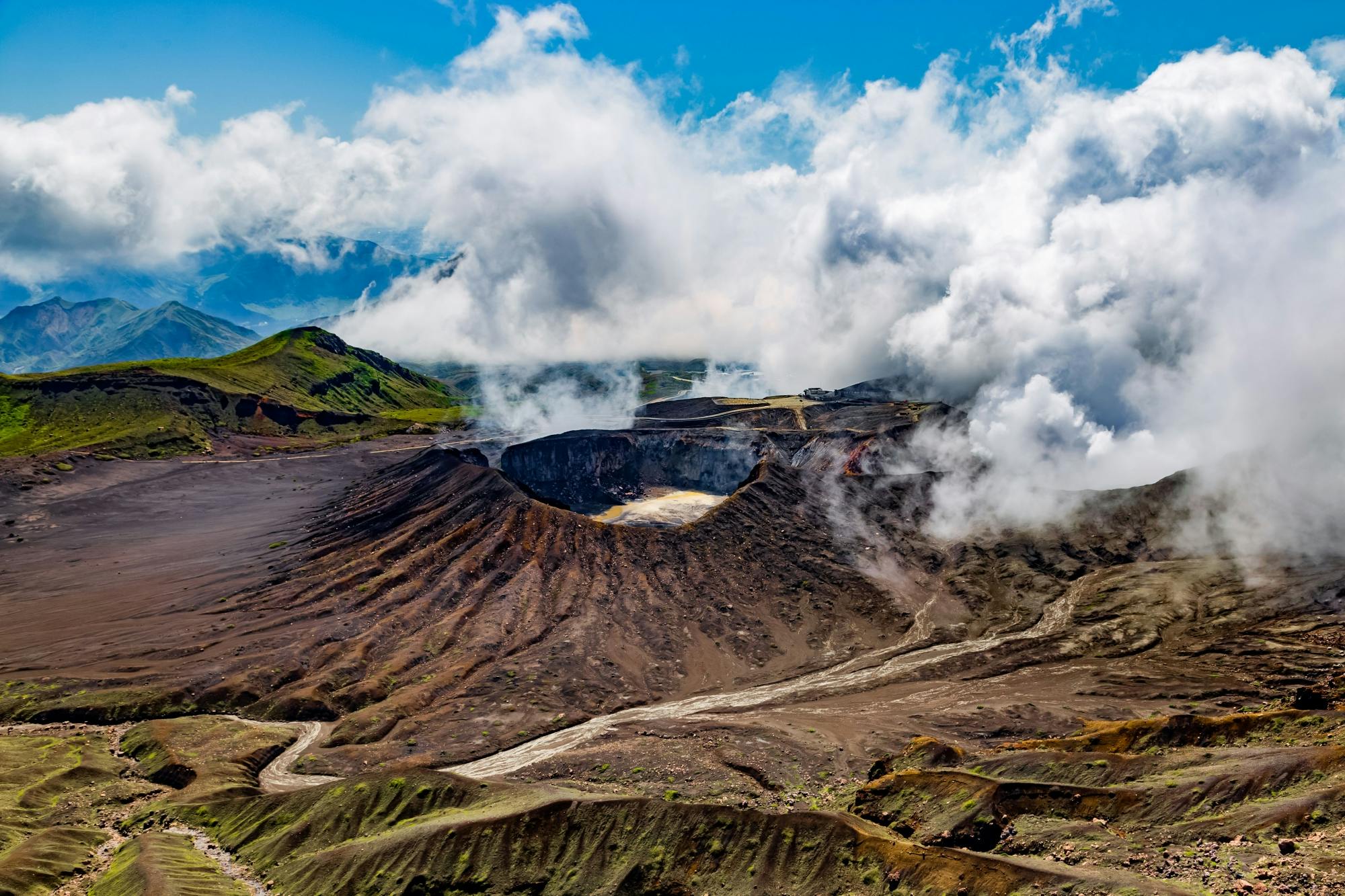 Journey Through Time at Kumamoto Castle and Aso Mountain from Fukuoka