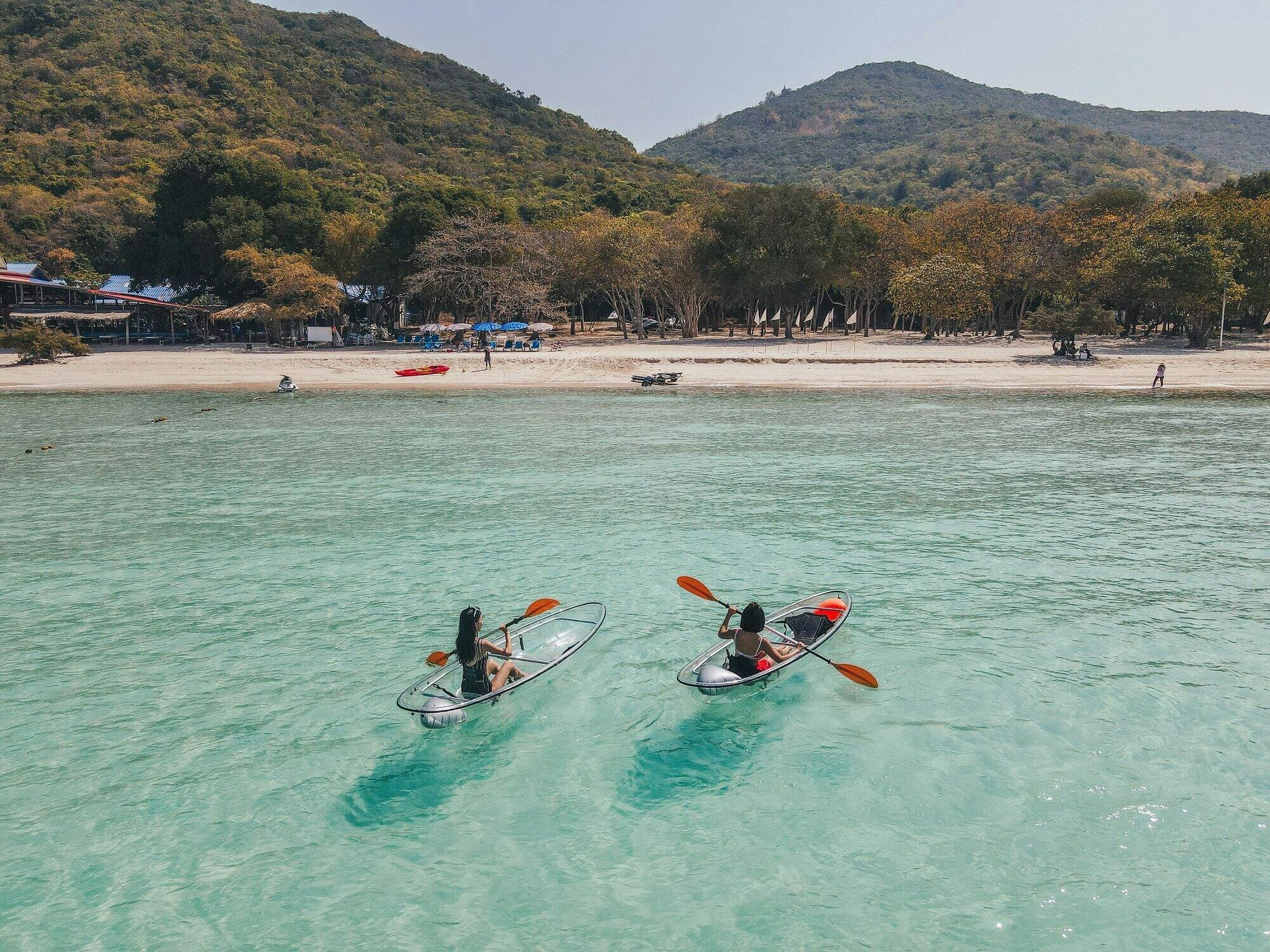 Excursão de dia inteiro à Ilha de Pattaya com fotos de drones saindo de Bangkok