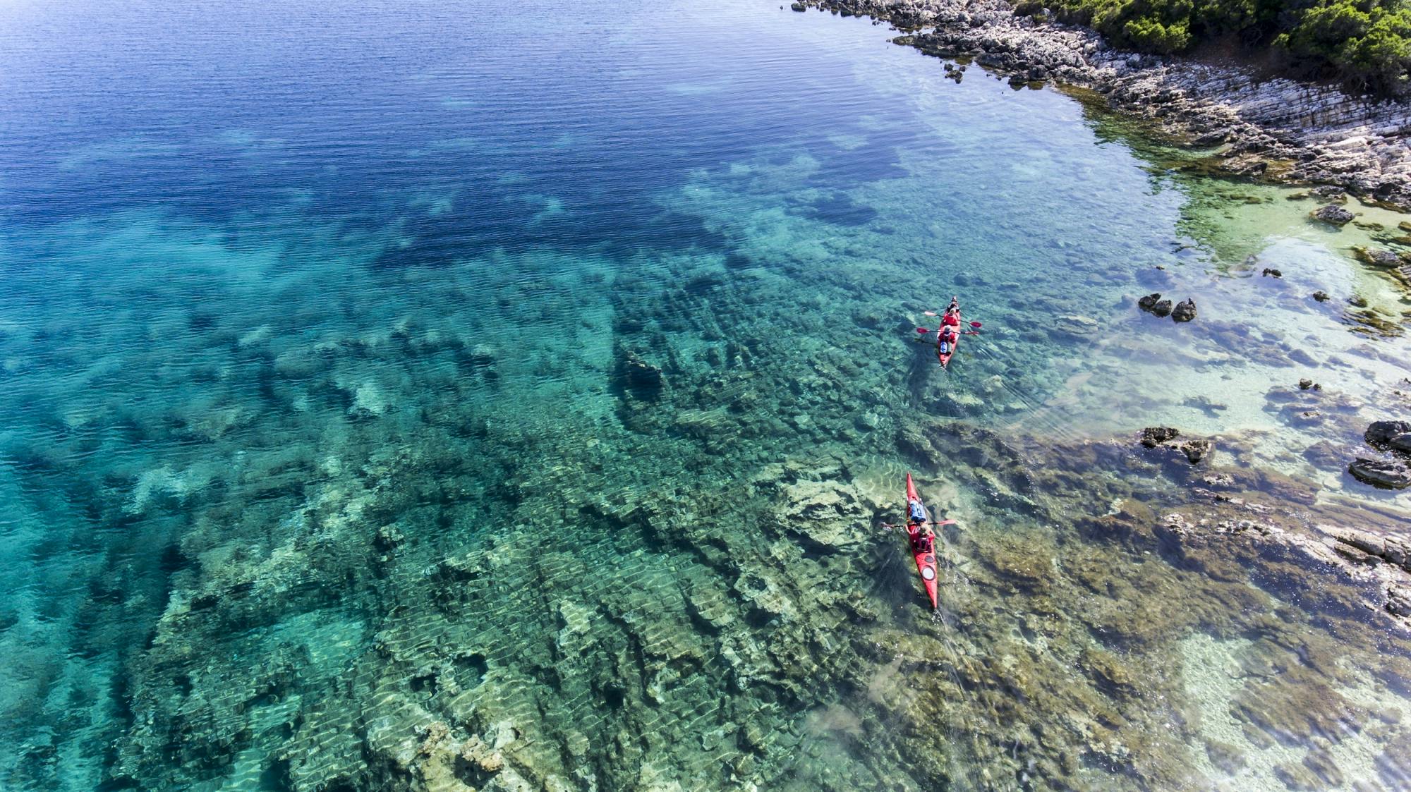 Lefkada Hele Dag Eilandhoppen Kajaktocht