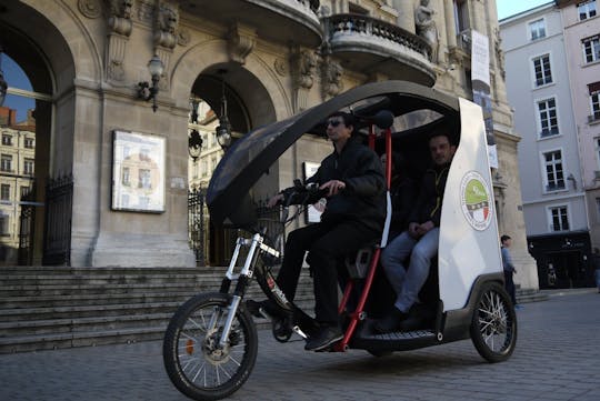 Caça ao tesouro gourmet em torno da excursão pedicab de Lyon