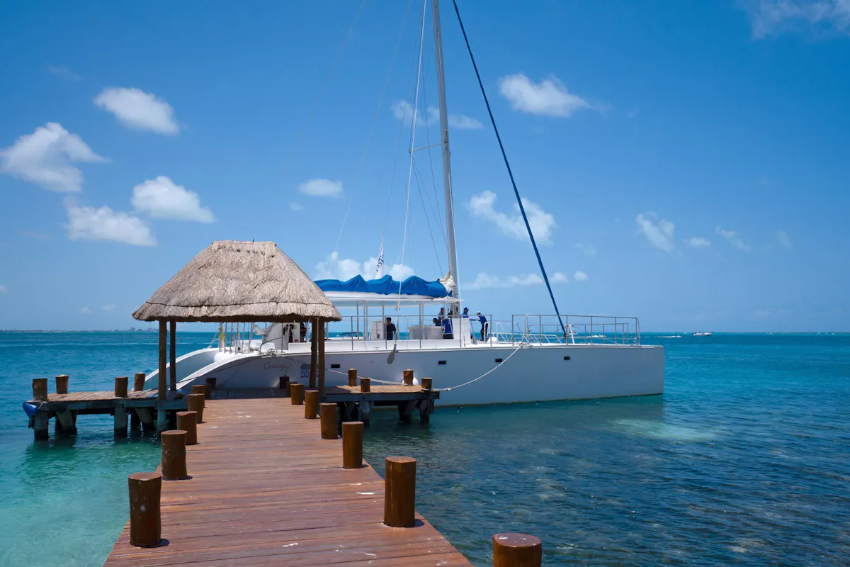 Adults-only party catamaran cruise from Cancun in Mexico