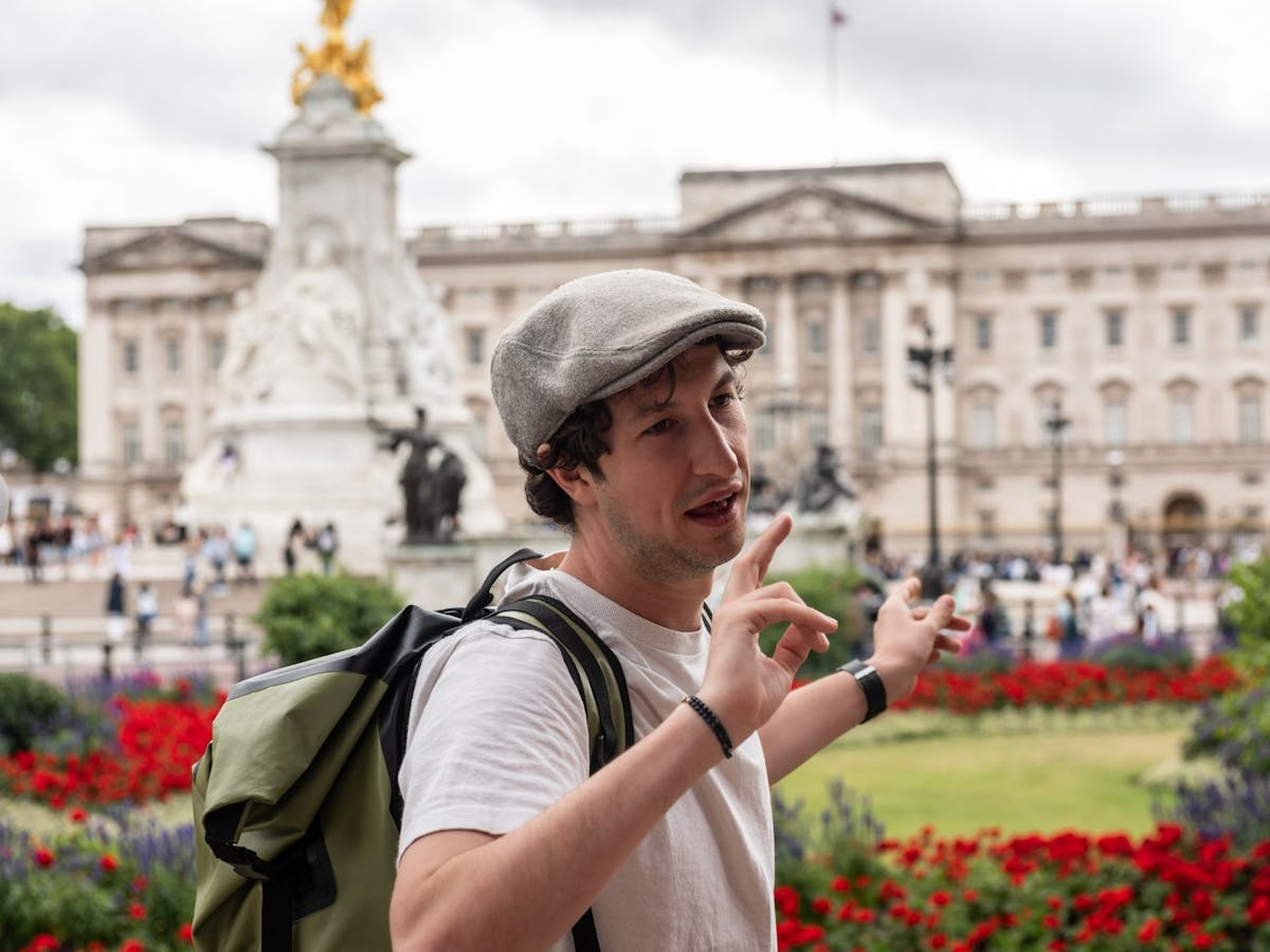 De Britse koninklijke tour met wisseling van de wachtceremonie