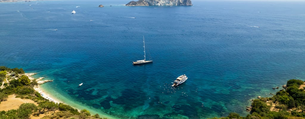Crociera in barca per famiglie sull'Isola delle Tartarughe a Zante con snorkeling