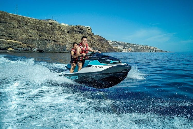 Jet-skiing on the west coast of Tenerife