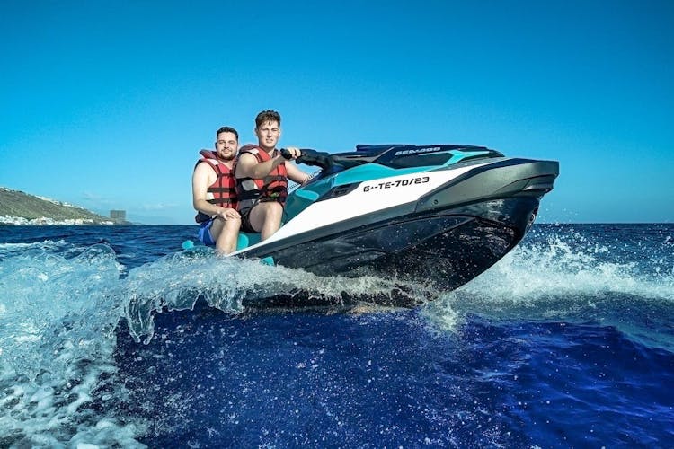 Jet-skiing on the west coast of Tenerife