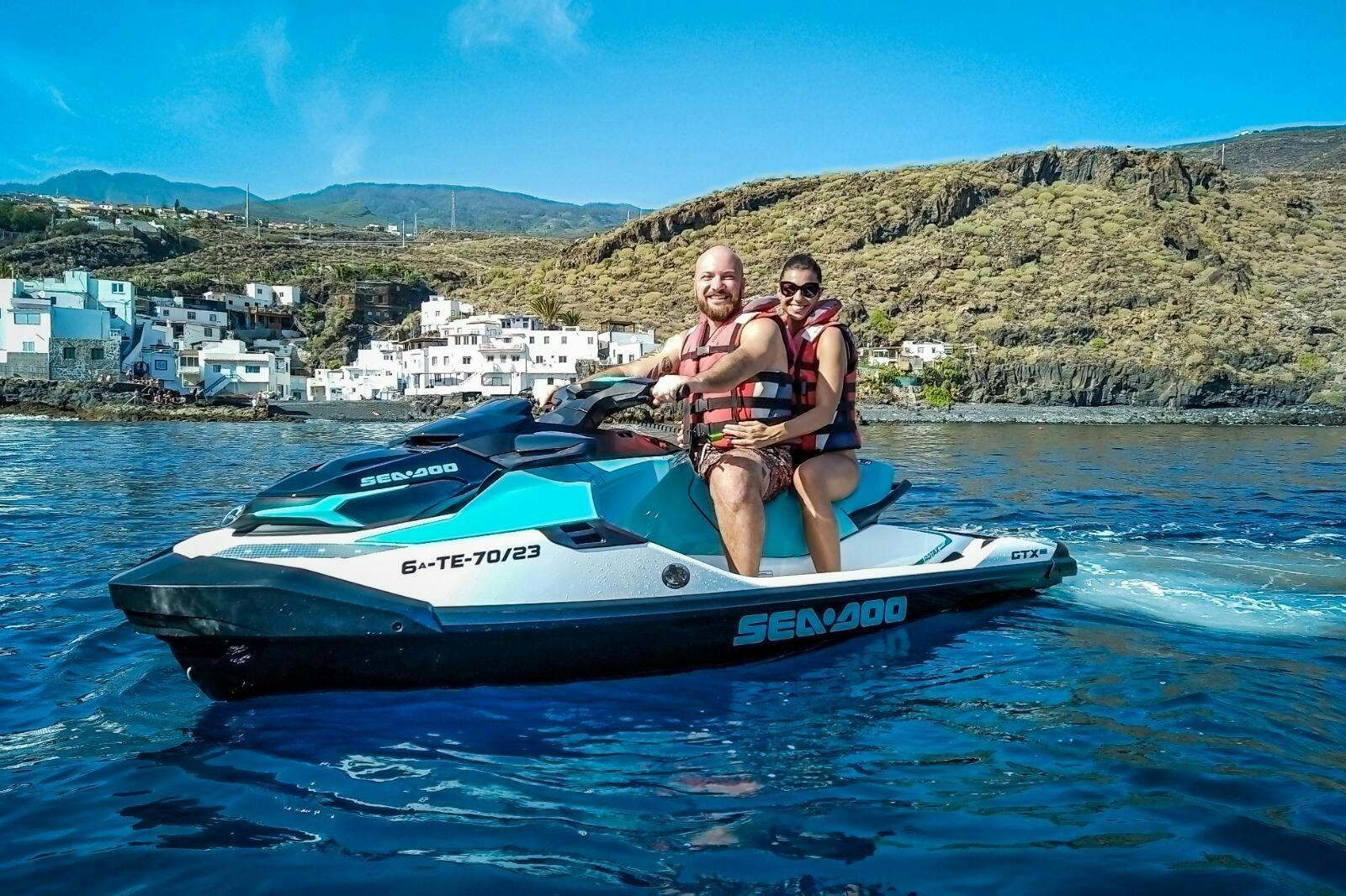 Jet-skiing on the west coast of Tenerife