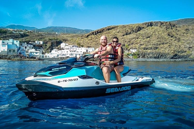 Jet-skiing on the west coast of Tenerife