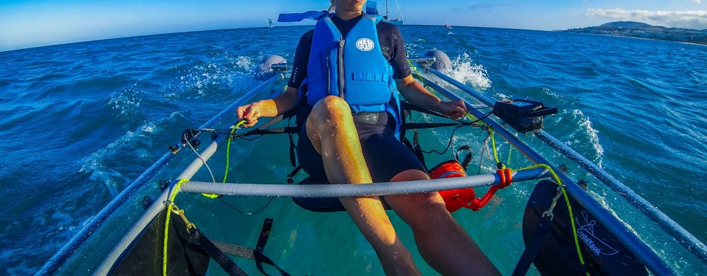 Transparentes E-Kajak -Begleitete Tour auf Fuerteventura