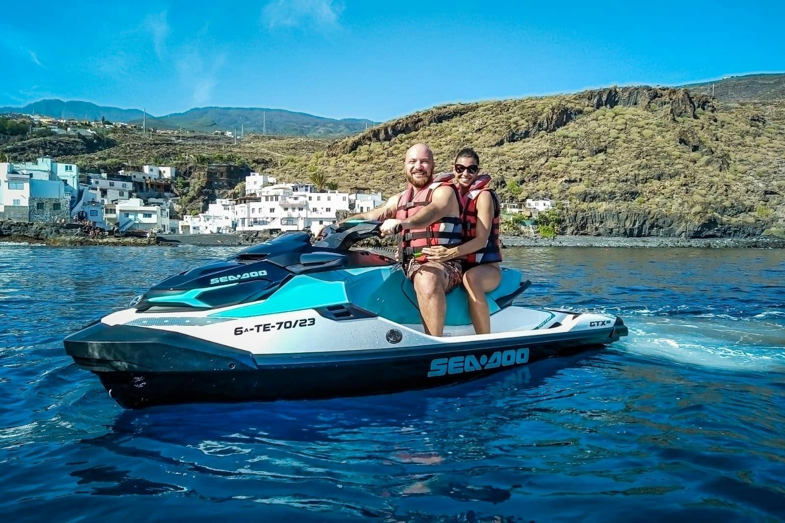 Jet-skiing on the west coast of Tenerife