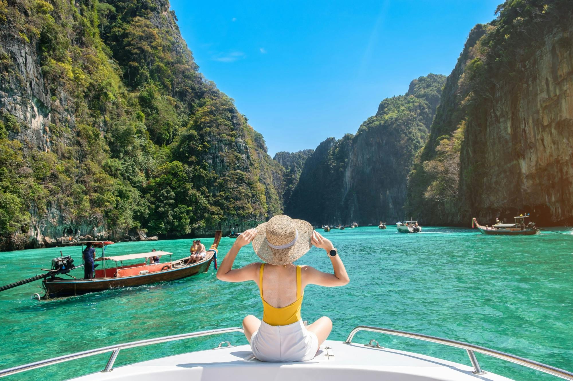 Passeio de lancha rápida em Phi Phi e Bamboo Island saindo de Khao Lak