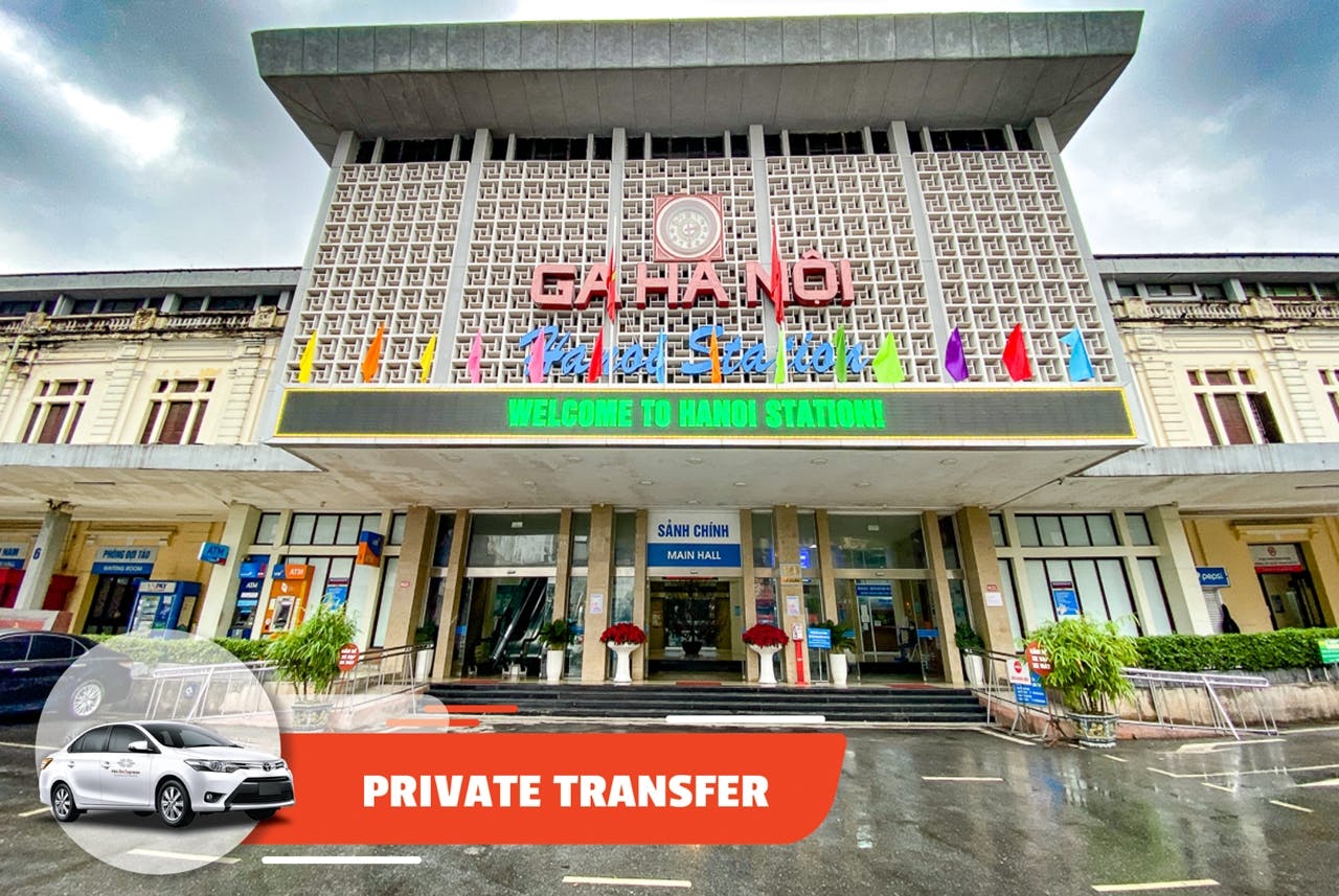 Privévervoer van het treinstation van Ha Noi naar het stadscentrum van Ha Noi