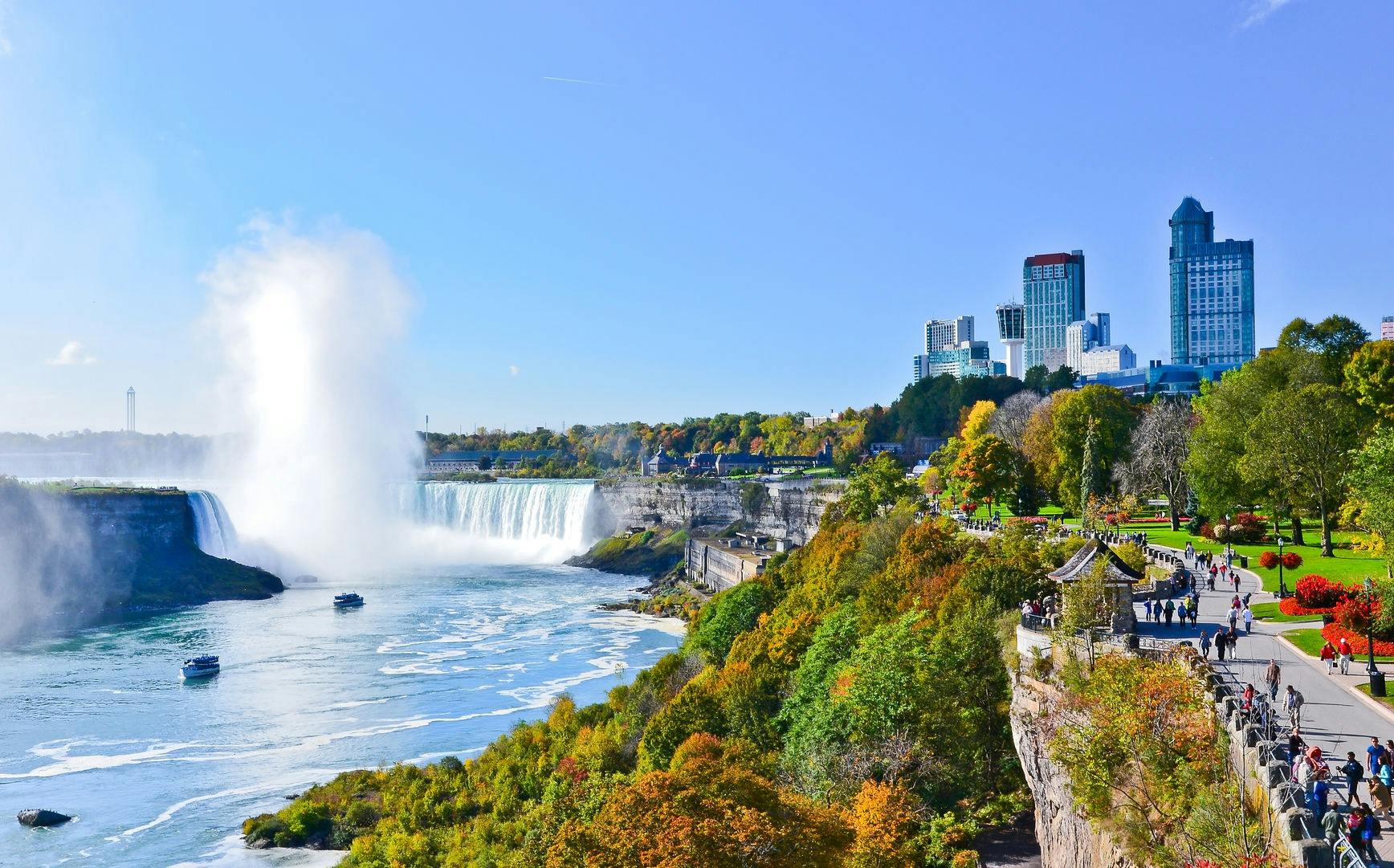 Dagsudflugt til Niagara Falls fra New York med valgfri bådrundfart