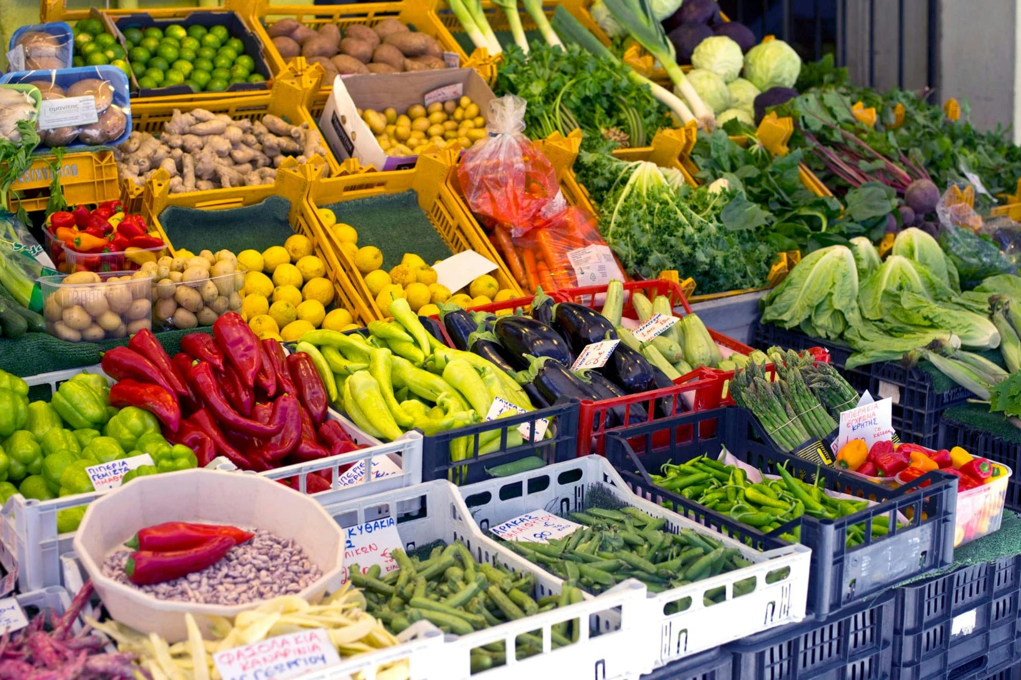 Visite du marché et des grottes du village de Halkidiki