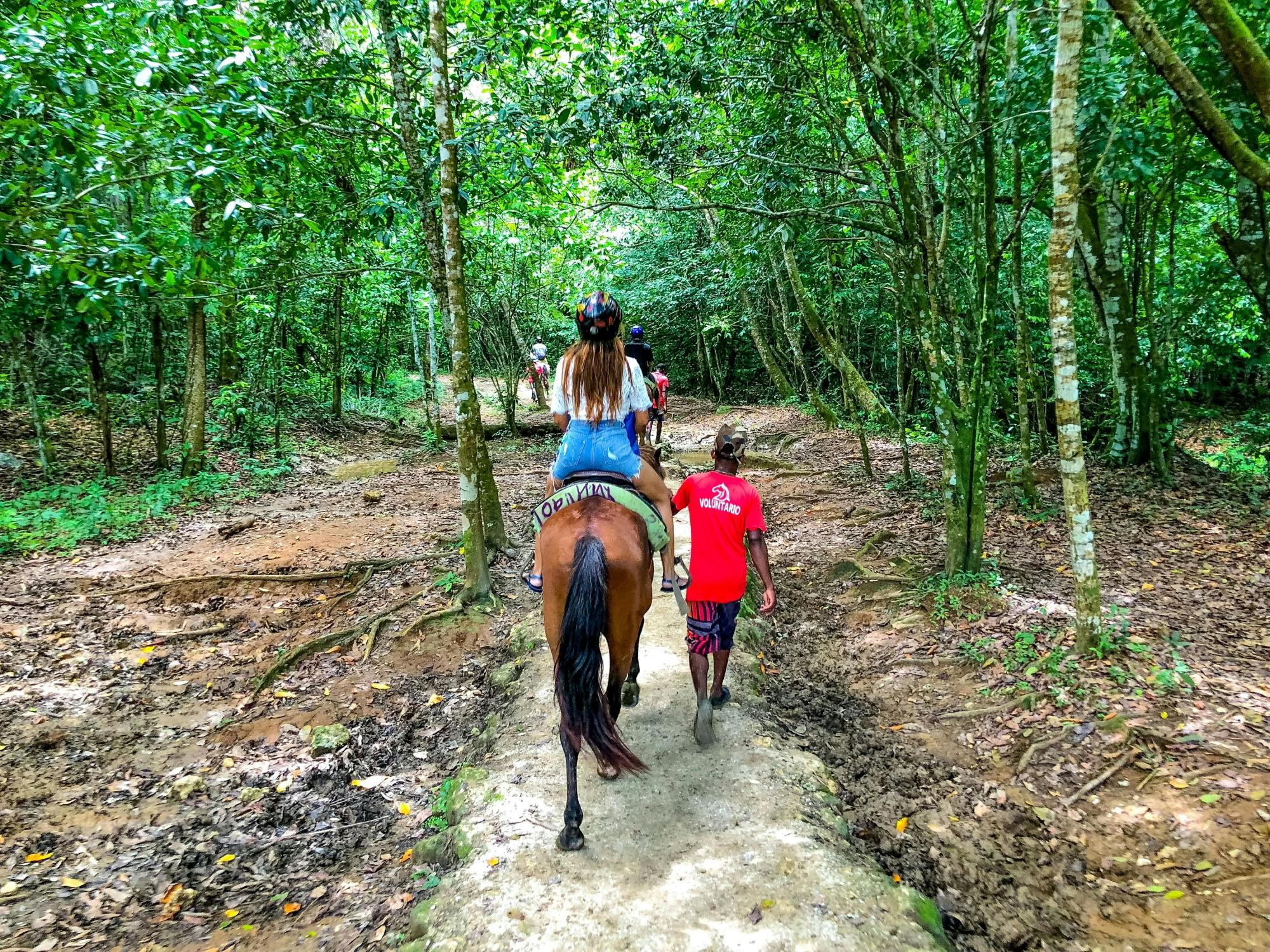 El Limon Waterfall on Horseback & Bacardi Island