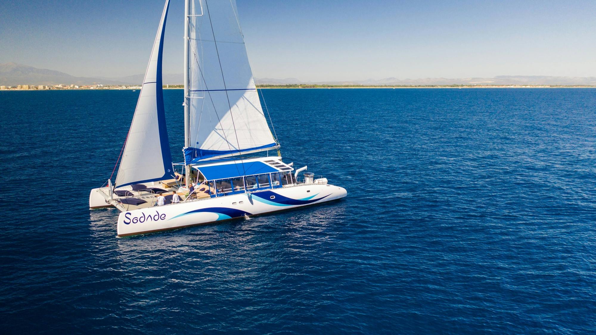 Sal Island all-inclusive adults-only catamaran cruise