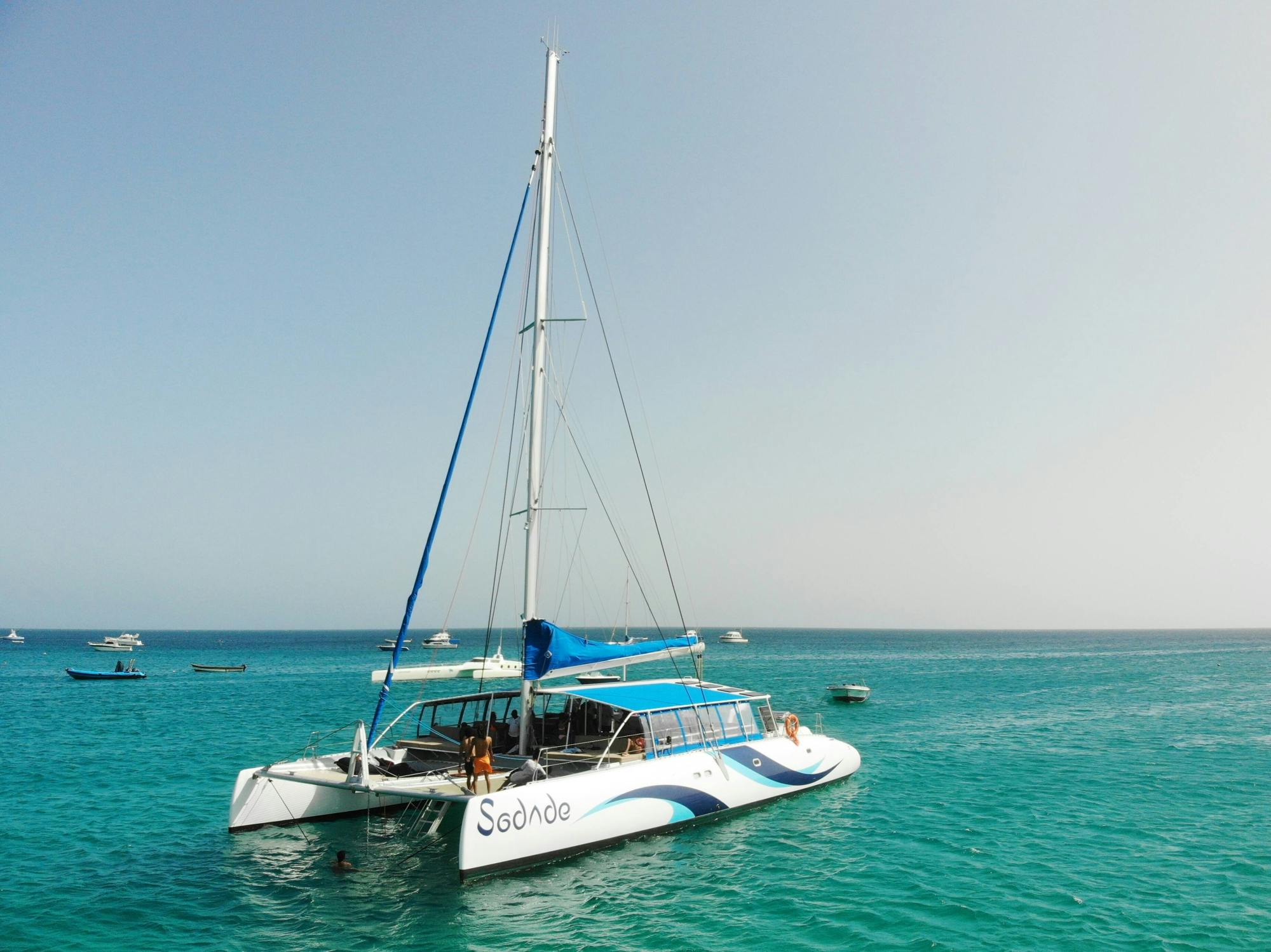 Sal Island all-inclusive adults-only catamaran cruise