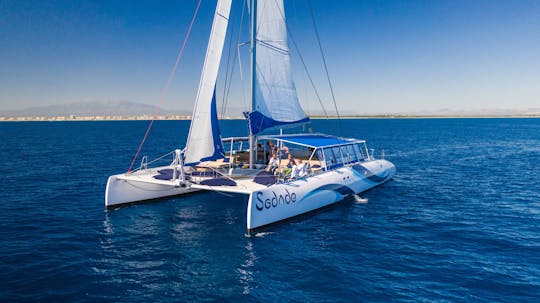 Sal Island all-inclusive adults-only catamaran cruise