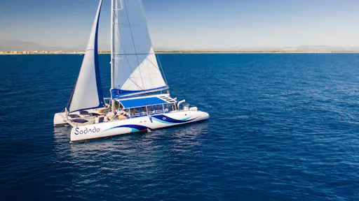 Sal Island all-inclusive adults-only catamaran cruise