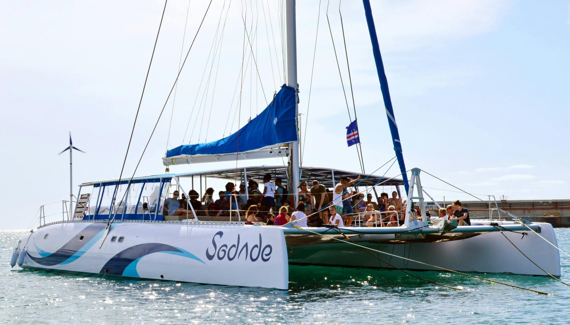 Sal Island all-inclusive adults-only catamaran cruise