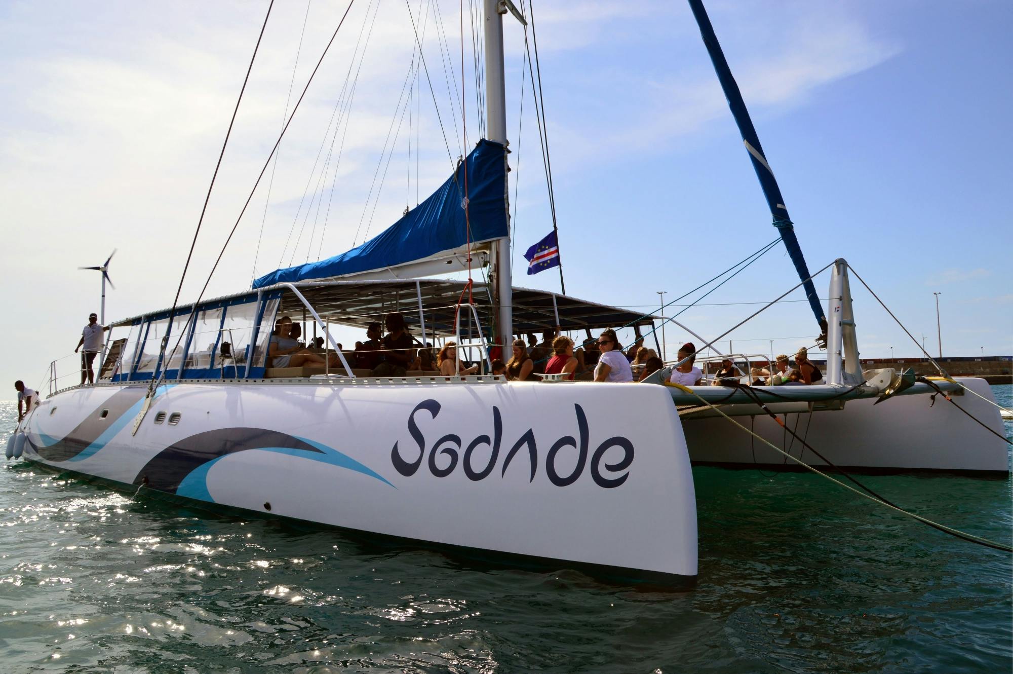 Sal Island all-inclusive adults-only catamaran cruise