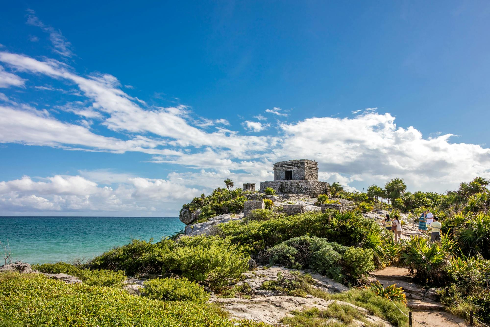 Visite combo à Tulum : baignade en cénote, snorkeling avec des tortues et Beach club