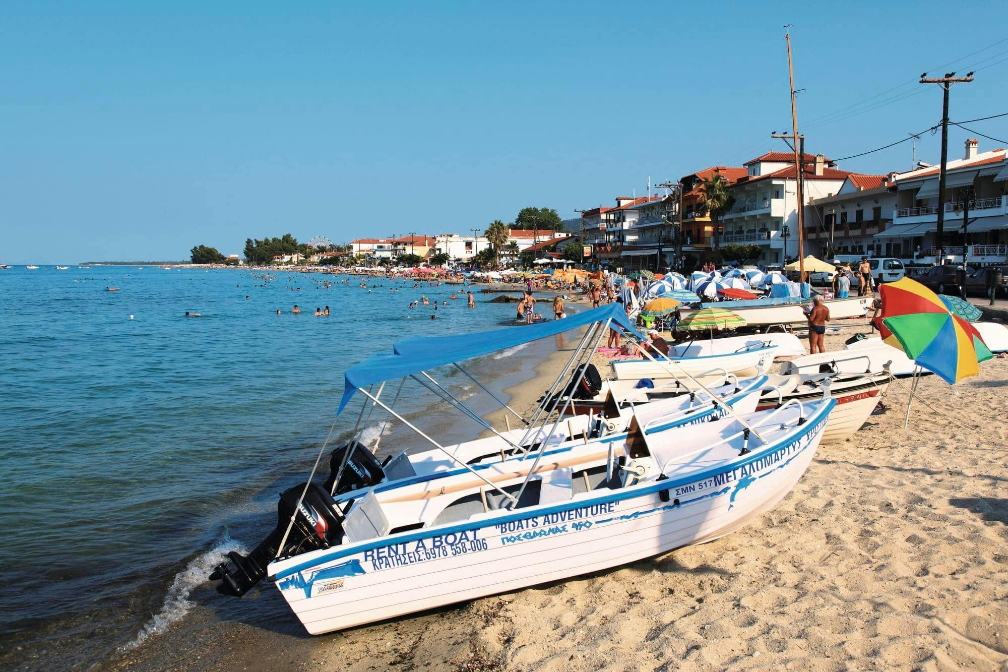 Motorbootvermietung in der Bucht von Chersonissos