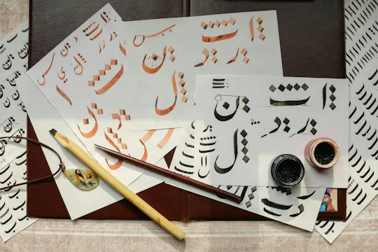 Atelier de calligraphie à Tanger