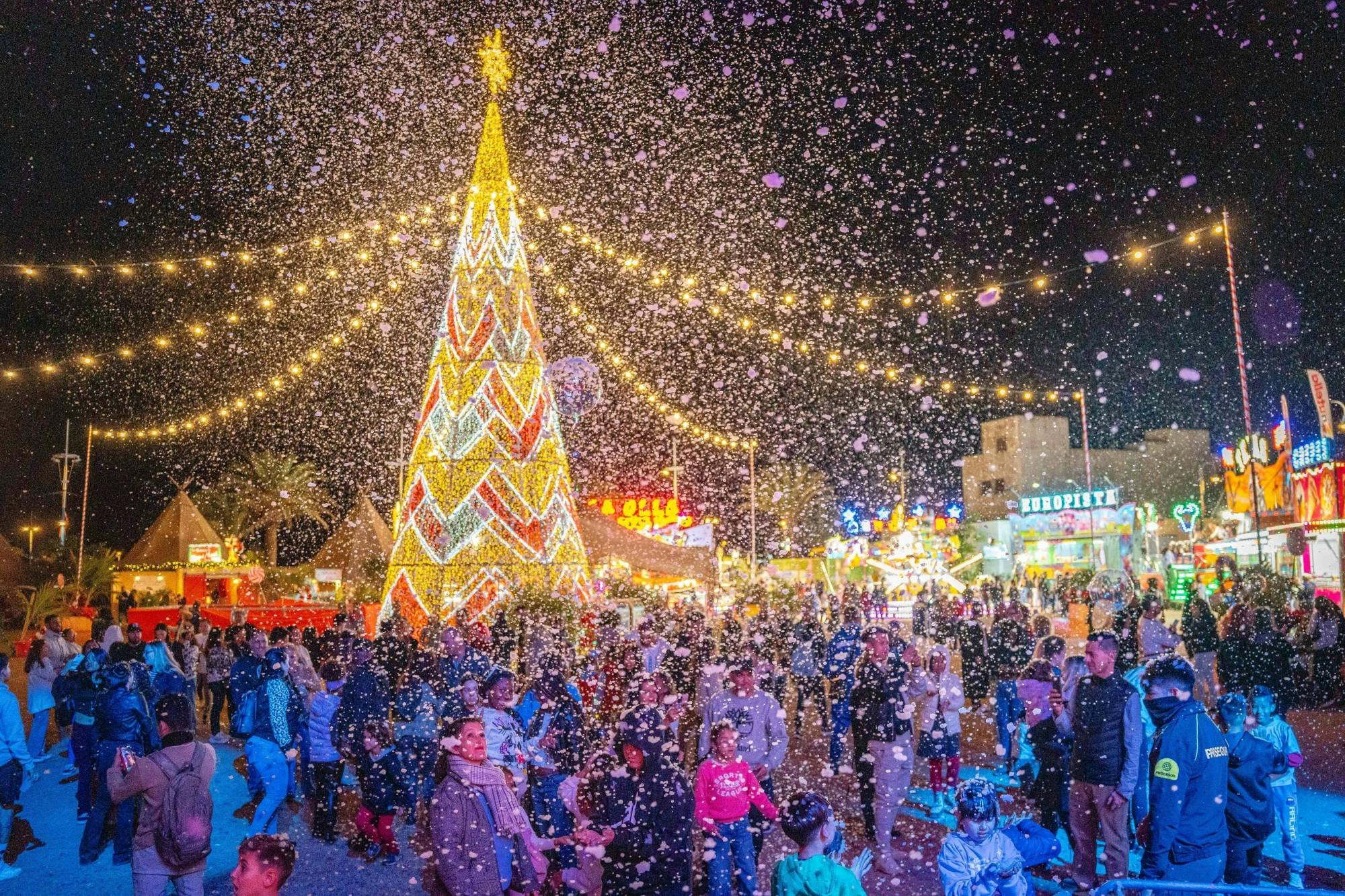 Festive evening tour of Arrecife Christmas Fair and markets