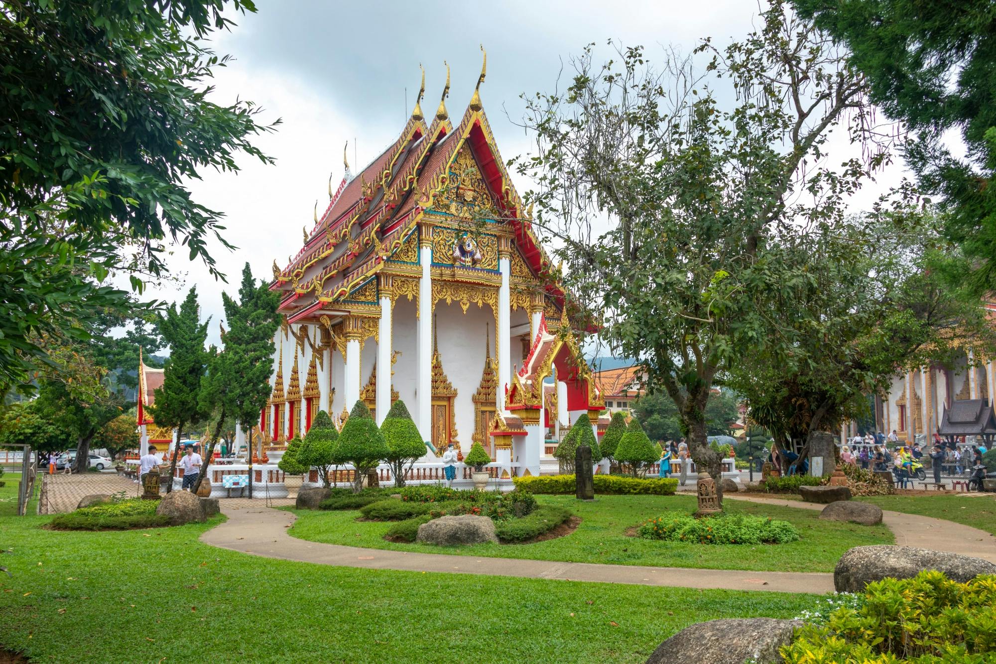 Phuket temple, farm and town tour with a local guide and lunch